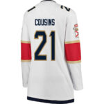 Nick Cousins 21 Florida Panthers 2024 STANLEY CUP Final Women's Away Breakaway Jersey - White
