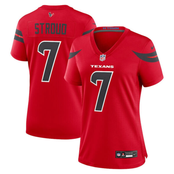C.J. Stroud 7 Houston Texans Alternate Game Women Jersey - Red