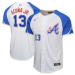 Ronald Acu?a Jr. 13 Atlanta Braves City Connect Limited YOUTH Jersey - White