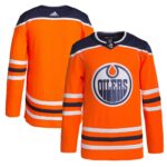 Edmonton Oilers adidas Men's Home Authentic Jersey - Orange