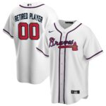 Atlanta Braves  Home Pick-A-Player Retired Roster Replica Jersey - White