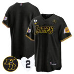 Los Angeles Lakers Kobe & Gigi Patch Baseball Men Jersey - Black Mamba