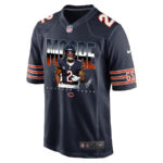 D.J. Moore 2 Signed Chicago Bears Game Men Jersey - Navy