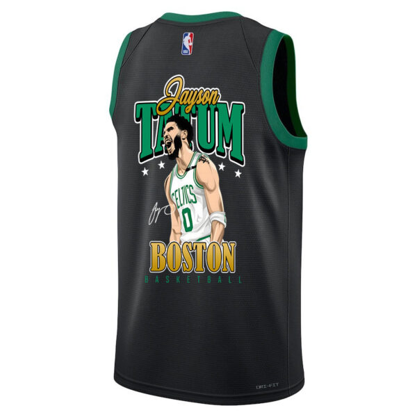 Jayson Tatum 0 Signed Boston Celtics 2024 Statement Edition Jersey - Final Champions Patch - Black