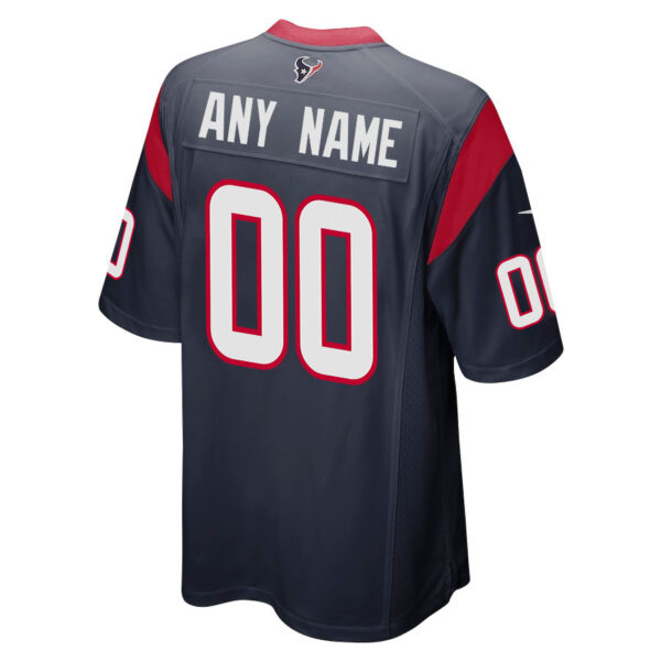Houston Texans 2023 AFC South Division Champions Conquer Game Men Custom Jersey - Navy