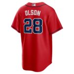 Matt Olson Atlanta Braves  Alternate Replica Player Jersey - Red