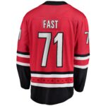Jesper Fast Carolina Hurricanes Fanatics Alternate Breakaway Jersey - Red