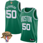 Svi Mykhailiuk 50 Boston Celtics 2024 FINALS PATCH Icon Edition Jersey - Kelly Green
