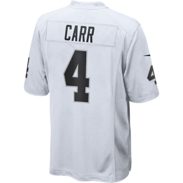 Derek Carr 4 Las Vegas Raiders YOUTH Game Jersey - White