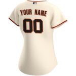 San Francisco Giants  Women's Home Replica Custom Jersey - Cream