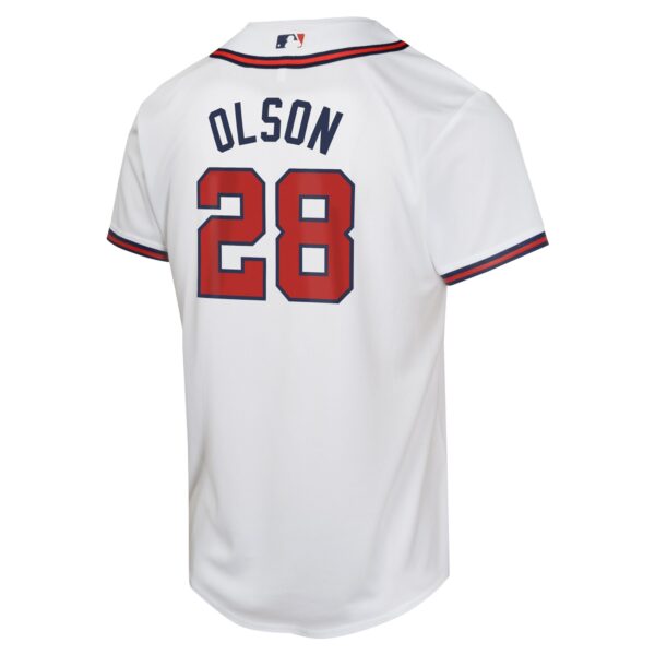 Matt Olson Atlanta Braves  Youth Home Game Player Jersey - White
