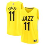 Mike Conley Utah Jazz Fanatics Fast Break Replica Jersey - Icon Edition - Yellow