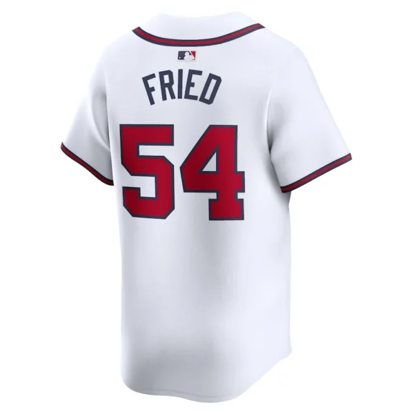 Max Fried 54 Atlanta Braves Home Limited Player Men Jersey - White