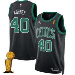 Luke Kornet 40 Boston Celtics 2024 FINALS CHAMPIONS Swingman Jersey - Statement Edition - Black