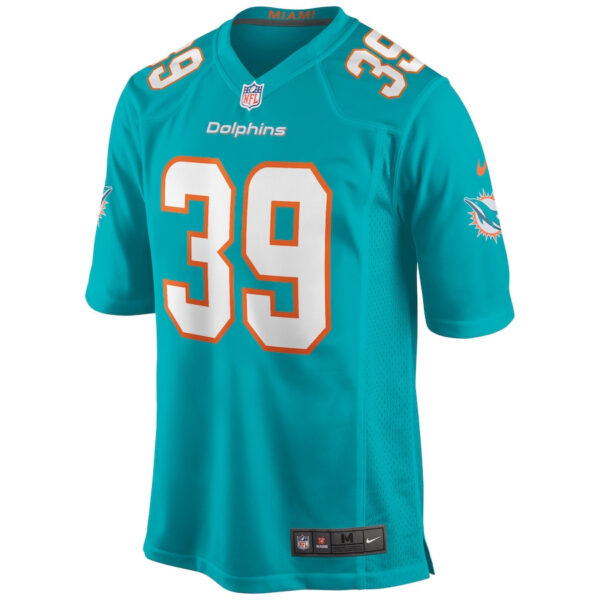Larry Csonka 39 Miami Dolphins Men Game Retired Jersey - Aqua