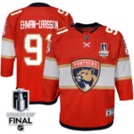 Oliver Ekman-Larsson 91 Florida Panthers 2024 STANLEY CUP Final Youth Home Breakaway Jersey - Red