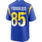 Jack Youngblood 85 Los Angeles Rams Men Game Retired Jersey - Royal