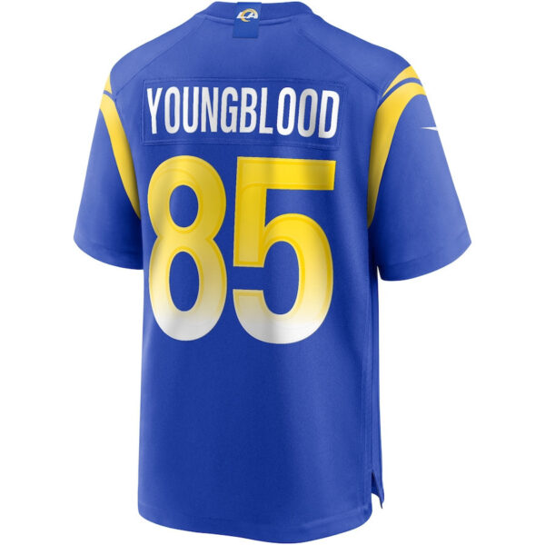 Jack Youngblood 85 Los Angeles Rams Men Game Retired Jersey - Royal