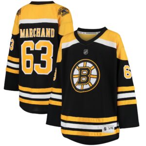 Brad Marchand Boston Bruins Youth Home Replica Player Jersey - Black