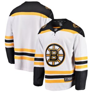 Boston Bruins Fanatics Youth Away Breakaway Jersey - White
