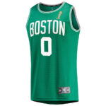 Jayson Tatum 0 Boston Celtics 2024 FINALS CHAMPIONS Jersey - Kelly Green - Icon Edition