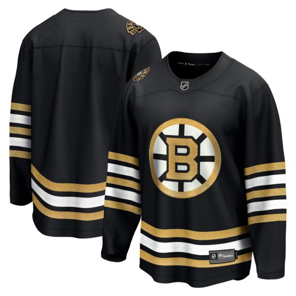 Boston Bruins Fanatics 100th Anniversary Premier Breakaway Jersey - Black
