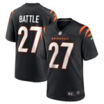 Jordan Battle Cincinnati Bengals  Team Game Jersey -  Black