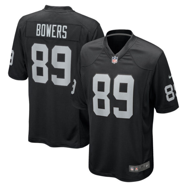 Brock Bowers Las Vegas Raiders 2024 First Round Pick Player Game Jersey - Black