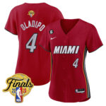 Victor Oladipo 4 Miami Heat 2023 Finals Baseball Women Jersey - Statement