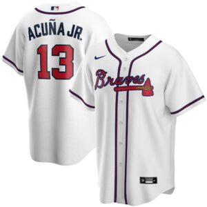 Ronald Acuu00c3u00b1a Jr. Atlanta Braves  Youth Alternate Replica Player Jersey - White