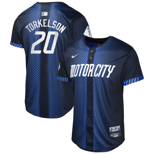 Spencer Torkelson 20 Detroit Tigers 2024 City Connect Limited YOUTH Jersey - Navy