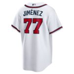 Joe Jimu00c3u00a9nez Atlanta Braves  Home  Replica Player Jersey - White
