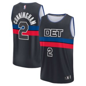 Cade Cunningham Detroit Pistons Fanatics Fast Break Replica Jersey - Statement Edition - Black