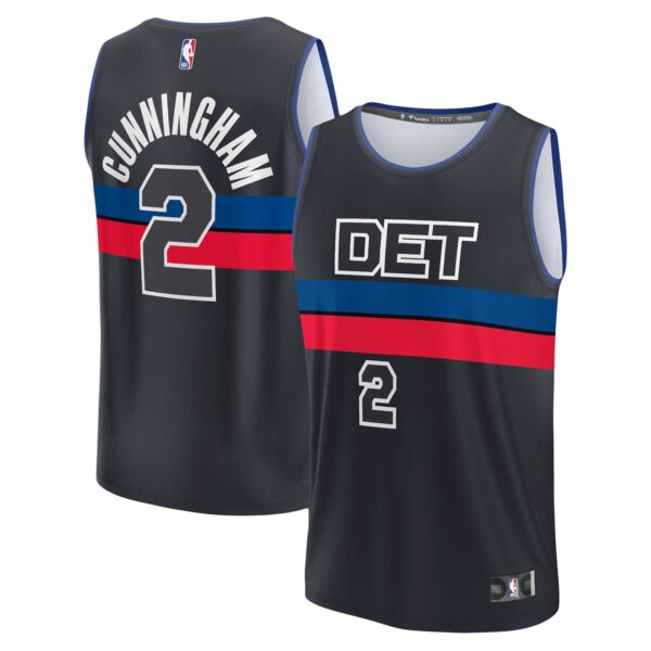 Cade Cunningham Detroit Pistons Fanatics Fast Break Replica Jersey - Statement Edition - Black