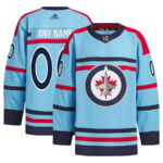 Winnipeg Jets Anniversary Primegreen Custom Men Jersey - Light Blue