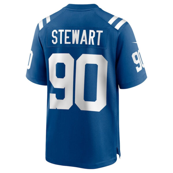 Grover Stewart 90 Indianapolis Colts Men Game Jersey - Royal
