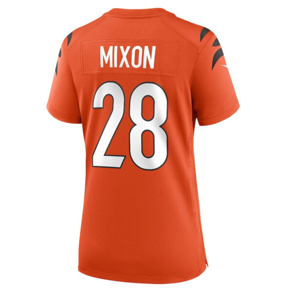 Joe Mixon 28 Cincinnati Bengals Women Game Jersey - Orange
