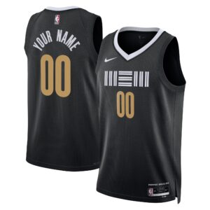 Memphis Grizzlies  Unisex 2023/24 Custom Swingman Jersey - Black - City Edition