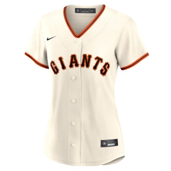 San Francisco Giants  Women's Home Blank Replica Jersey - Cream
