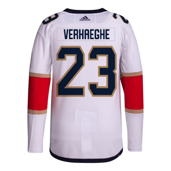 Carter Verhaeghe 23 Florida Panthers 2024 STANLEY CUP Final Away Breakaway Jersey - Men, White