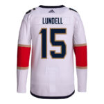 Anton Lundell 15 Florida Panthers 2024 STANLEY CUP Final Away Breakaway Jersey - Men, White
