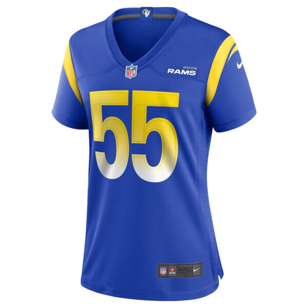 Brian Allen 55 Los Angeles Rams Women Game Jersey - Royal