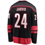 Seth Jarvis Carolina Hurricanes Fanatics Home Breakaway Jersey - Black
