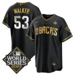 Christian Walker 53 Arizona Diamondbacks 2023 World Series Men Jersey - Black Limited