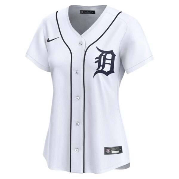 Detroit Tigers  Women's 2024 Jackie Robinson Day Home Limited Jerseyu00c2u00a0u00e2u20acu201c White