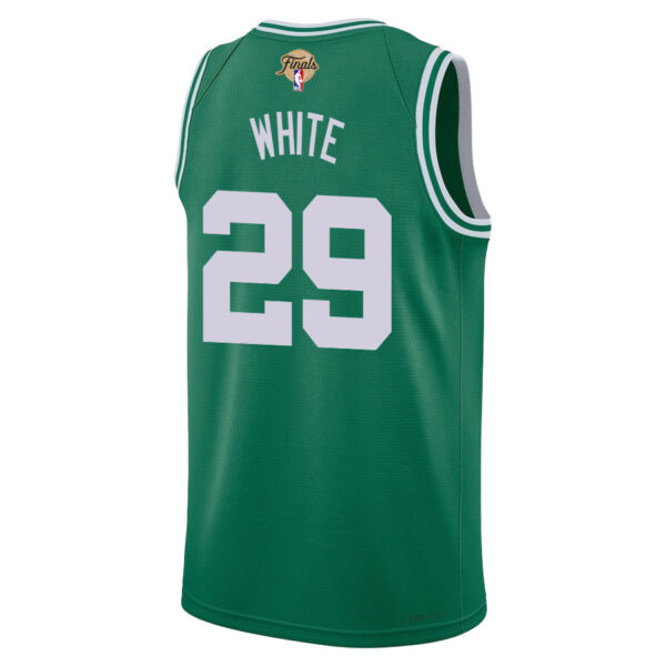 Derrick White 29 Boston Celtics 2024 FINALS PATCH Icon Edition Jersey - Kelly Green