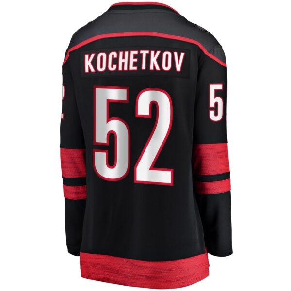 Pyotr Kochetkov Carolina Hurricanes Fanatics Women's Home Premier Breakaway Player Jersey - Black