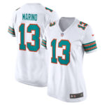 Dan Marino 13 Miami Dolphins Women Retired Jersey - White