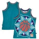 Utah Jazz Mitchell & Ness Hardwood Classics Blown Out Fashion Jersey - Turquoise