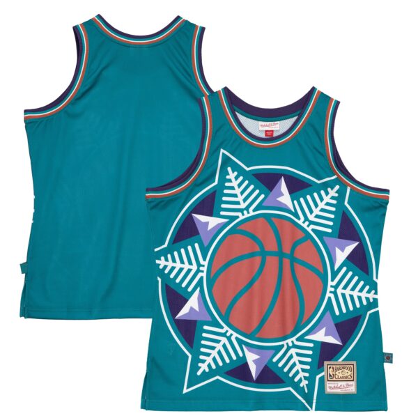 Utah Jazz Mitchell & Ness Hardwood Classics Blown Out Fashion Jersey - Turquoise